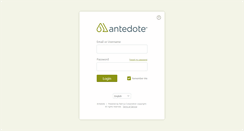 Desktop Screenshot of antedote.net