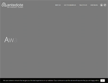 Tablet Screenshot of antedote.com